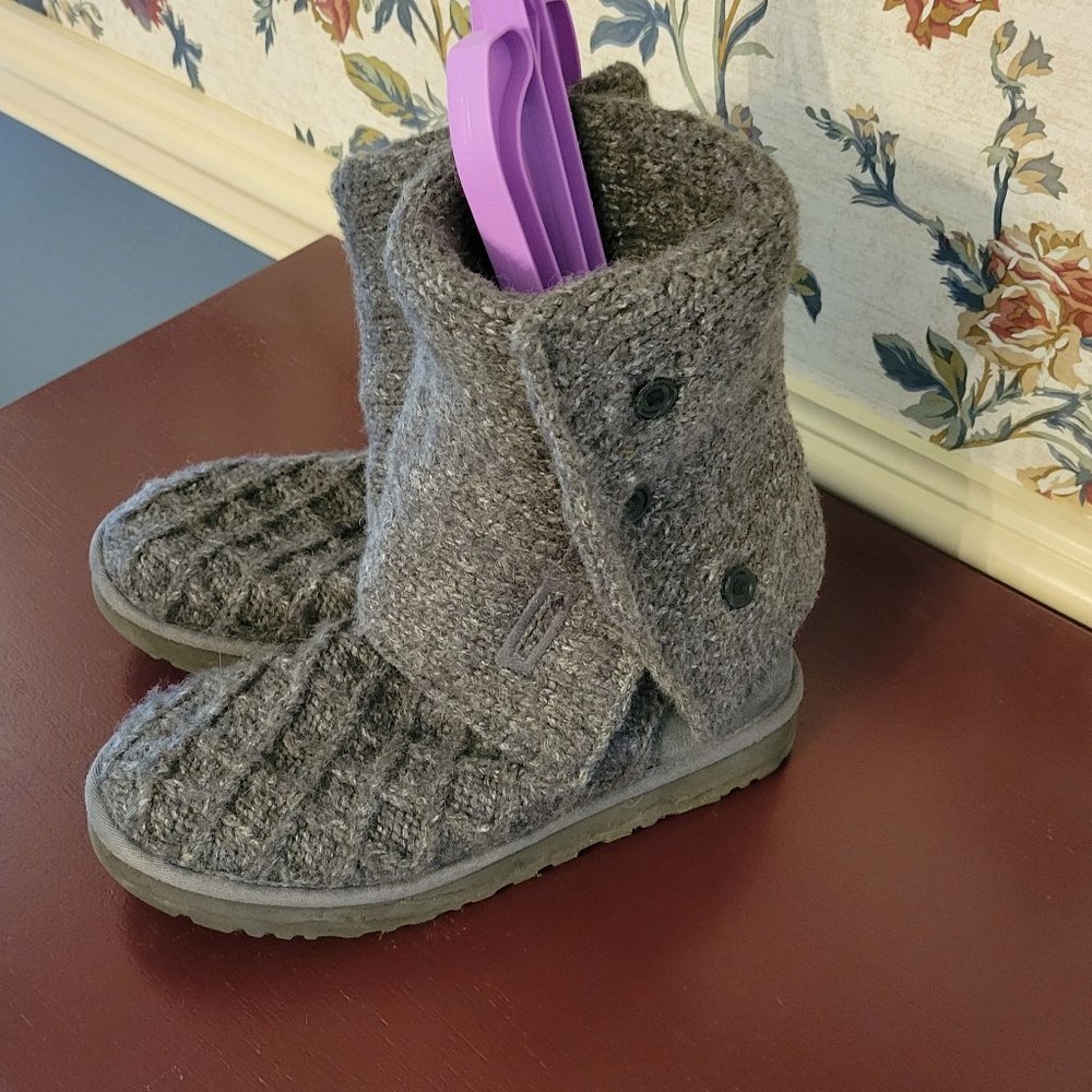 UGG Grey Knit Boots